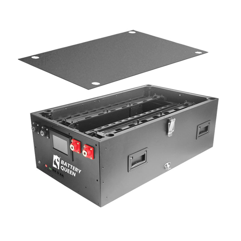 EU Stock & Free Shipping & Tax Free DIY 48V LiFePO4 Battery Pack Stacking Kit, Individual Black Metal Sheet Housing, Stacking Model, EU Stock