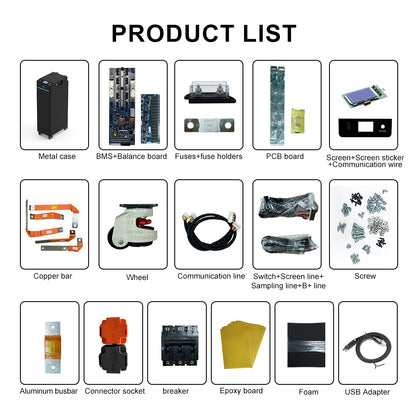 EU Stock-Seplos V4 Assembled Battery Pack 48V 51.2V 314Ah LiFePO4 Built-in BMS with Active Balancer