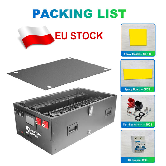 Kit de baterii LiFePO4 DIY 48V Model stivuit în stoc UE ​​BMS încorporat fără echilibru activ