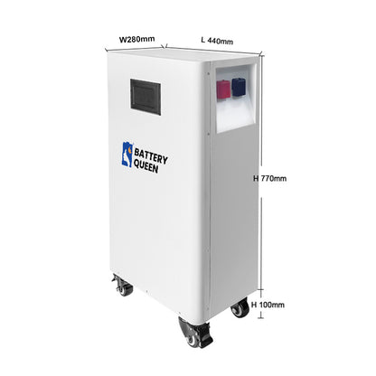 EU Stock & Free Shipping & Tax Free No Other Accessories DIY 48V LiFePO4 Battery Pack Kit Box & Upright Model White Metal Plate Box.