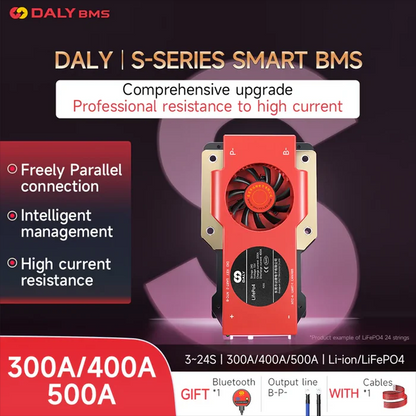 DALY 250A 300A 400A 500A Smart BMS WITH NTC 3S to 24S S Series