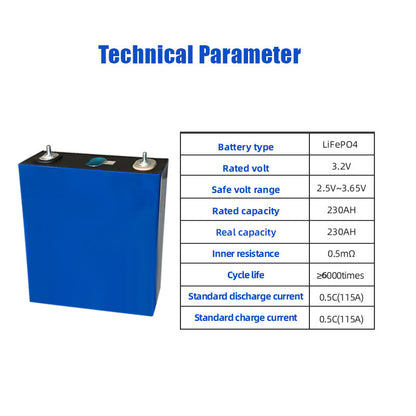EVE 230Ah LiFePO4 Battery Free Shipping Grade A Over 6000 Cycles