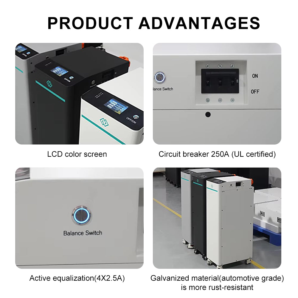 EU Stock-Seplos V4 Assembled Battery Pack 48V 51.2V 314Ah LiFePO4 Built-in BMS with Active Balancer