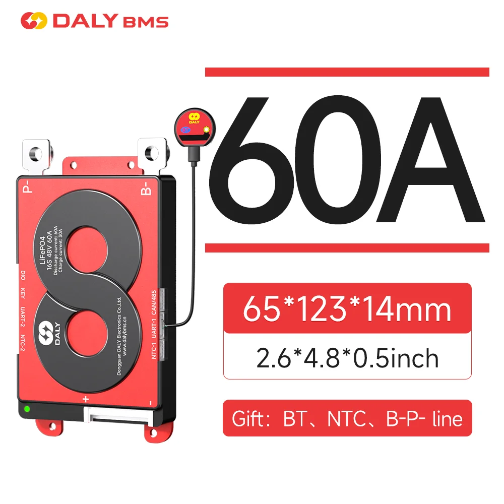 DALY 40A 60A 100A Smart BMS WITH NTC 3S to 24S  K Series