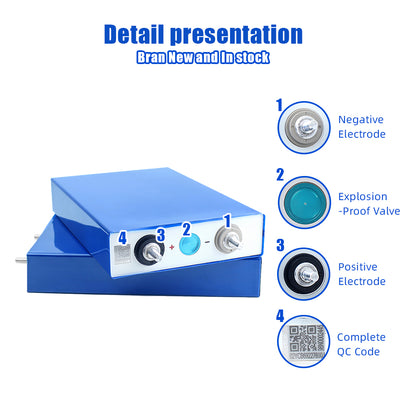 EVE 100Ah LiFePO4 Battery Grade A Real 100Ah Capacity for Solar RV & Off-Grid Use Free Shipping