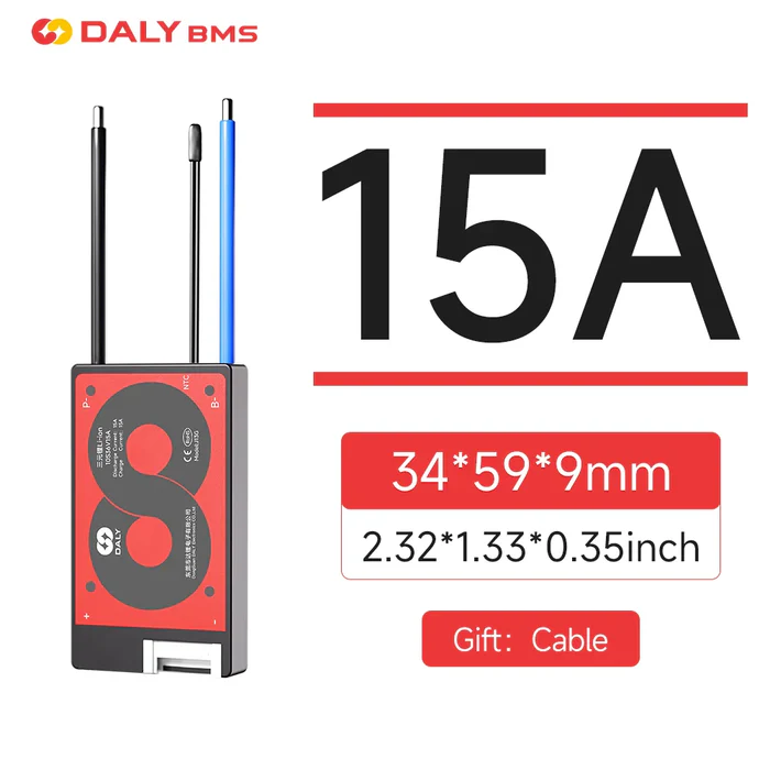 DALY 15A 20A 40A 60A Hardware BMS WITH NTC 3S to 13S G&H Series