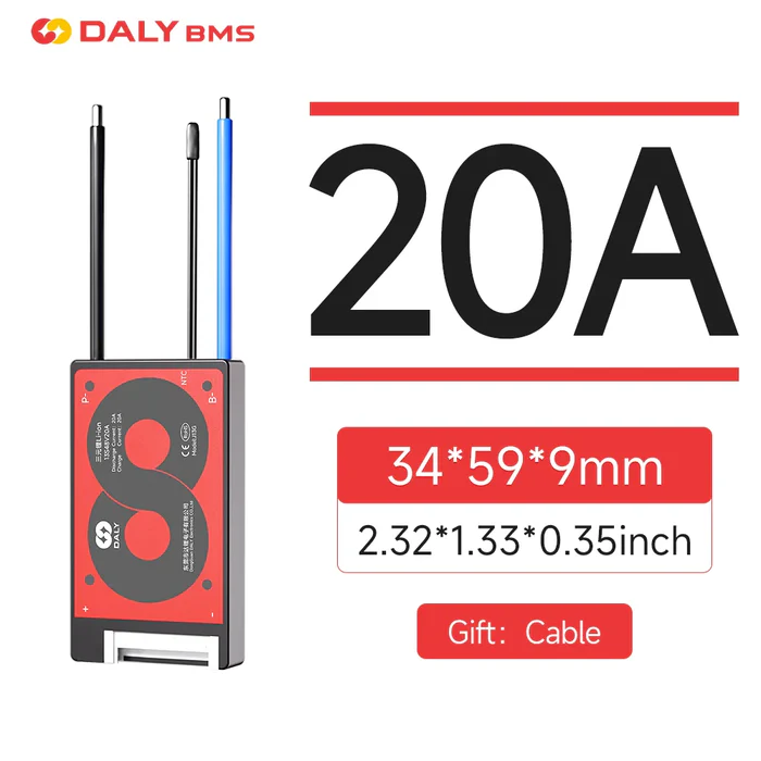 DALY 15A 20A 40A 60A Hardware BMS WITH NTC 3S to 13S G&H Series